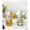 Palm Tree Design Acrylic Glasses Drinking Set of 4 DOF (15oz), Plastic Drinking Glasses, BPA Free Cocktail Glasses, Drinkware Set