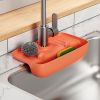 1pc Splash Guard For Sink Faucet; 10.63"x5.51"; Faucet Drain Rack; Super Absorbent Fast Drying Mat Sink Gadgets; Drip Catcher For Kitchen; Drain Stora